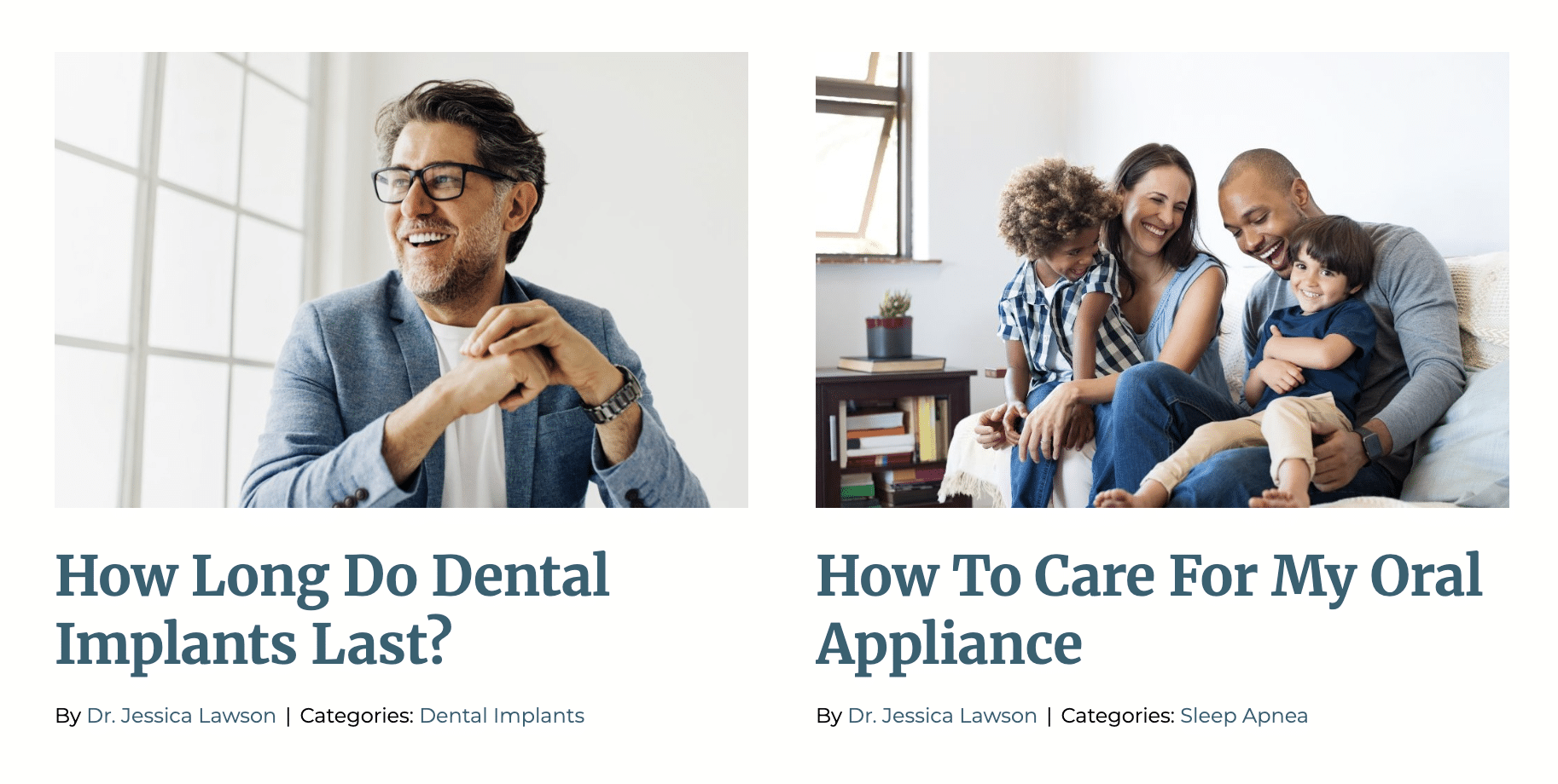 dental content examples that help with SEO